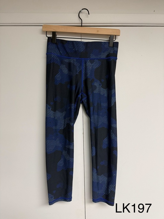 Terez Pants - Terez Camo Stripe  Leggings Blue Navy Small